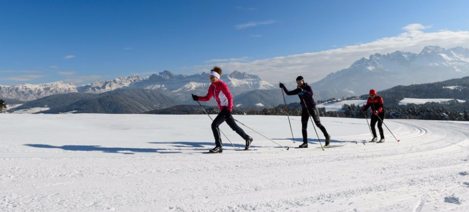  Cross-country skiing on Passo Lavazè