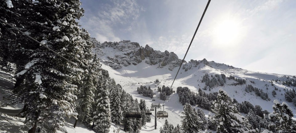 Vista dal lift al Latemar